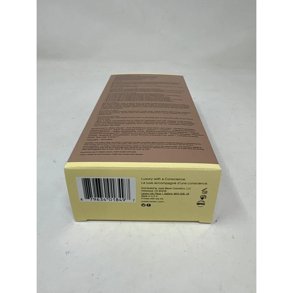 Josie Maran Argan Liquid Gold Self-Tanning Oil Pina Colada 4.3oz with Mitt NEW - Picture 5 of 5